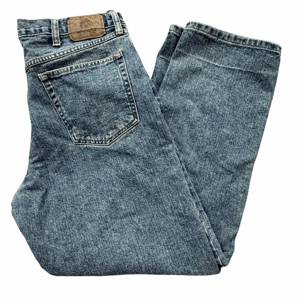 Vintage Y2K Wrangler Relaxed Jeans 34 x 30 Blue Denim Medium Wash 97601VR